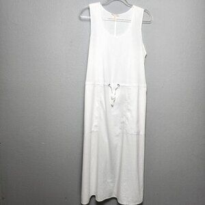 Eileen Fisher white cotton dress, medium